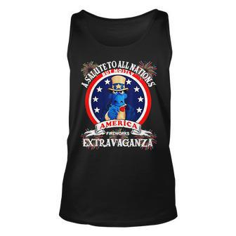 A Salute To All Nations But Mostly America Unisex Tank Top | Mazezy