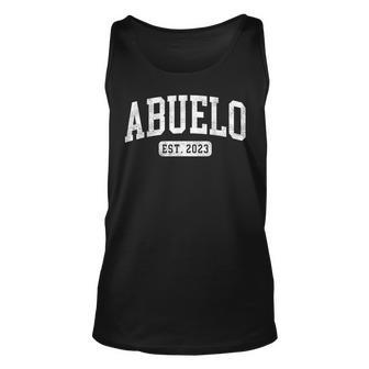 Abuelo Est 2023 Fathers Day Promoted To Abuelo Gift Unisex Tank Top - Seseable