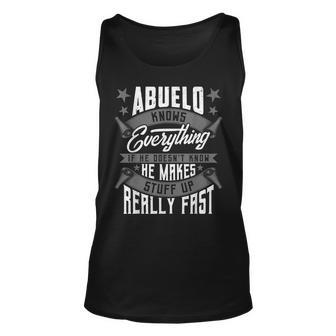 Abuelo Knows Everything Abuelo Fathers Day Tank Top | Mazezy