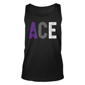 Ace Grunge Asexual Pride Unisex Tank Top | Mazezy