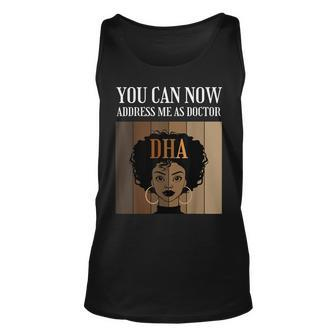 You Can Now Address Me As Doctor Dha Graduation Black Afro Tank Top | Mazezy