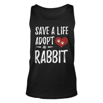 Adopt A Rabbit Funny Rescue Bunny Mo Unisex Tank Top - Monsterry CA