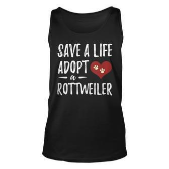 Adopt A Rottweiler Funny Rescue Dog Unisex Tank Top - Monsterry
