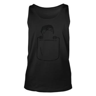 Adorable Pug Dog Puppy Funny Cute Pocket Styl Unisex Tank Top - Monsterry UK