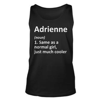 Adrienne Definition Personalized Name Funny Birthday Gift Unisex Tank Top | Mazezy