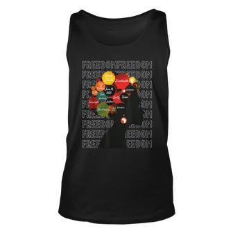 African American June 19Th Rooted In Freedom Unisex Tank Top | Mazezy