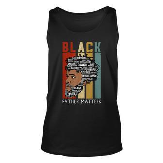 African Pride Black Dads Matter Unisex Tank Top - Seseable