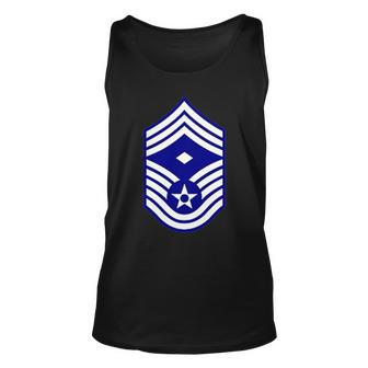 Air Force Chief Master Sergeant Military Veteran Unisex Tank Top | Mazezy
