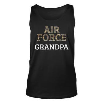 Air Force Grandpa Military Family Gift Air Force Family Unisex Tank Top | Mazezy