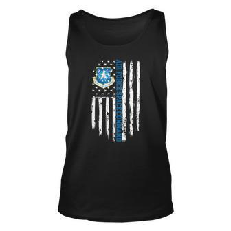 Air Force Space Command Afspc American Flag Unisex Tank Top | Mazezy