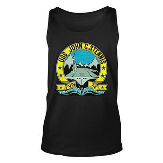 Aircraft Carrier Cv-74 Uss John Stennis Unisex Tank Top - Thegiftio UK