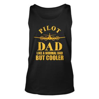 Airplane Flying Pilot Aircraft Aviation Father Dad Cool For Dad Tank Top | Mazezy CA
