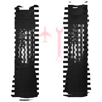 Airplane Mechanic Tools - Aviation Technician Plane Lover Unisex Tank Top | Seseable UK