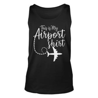 This Is My Airport Airplane Mode Traveling Vacation Traveling Tank Top | Mazezy