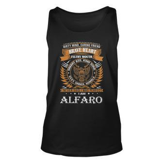 Alfaro Name Gift Alfaro Brave Heart Unisex Tank Top - Seseable