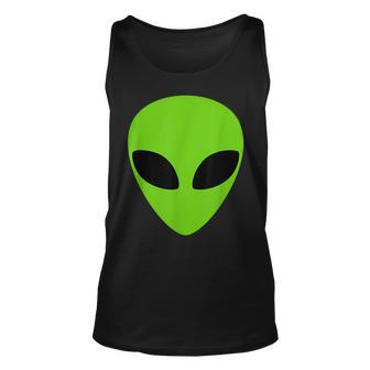 Alien Head Weird Halloween Space Ufo Green Extraterrestrial Tank Top | Mazezy