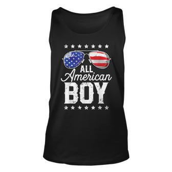 All American Boy 4Th Of July Usa Sunglasses Family Matching Unisex Tank Top - Thegiftio UK