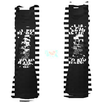 All Pain No Gains Funny Gym Fitness Workout Bodybuilding Unisex Tank Top - Seseable