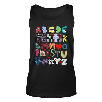 Alphabet Lore A-Z I Love You Letter For Kids Boys And Girls Tank Top | Mazezy