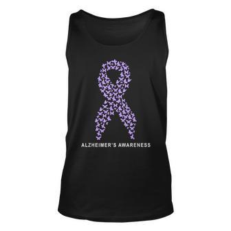 Alzheimer Awareness A Purple Ribbon On Alzheimer's Day Tank Top