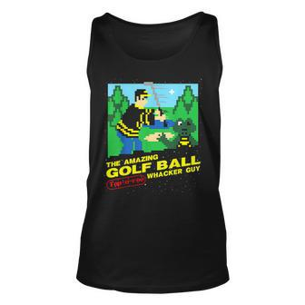 The Amazing Golf Ball Tap-A-Roo Whacker Guy Tank Top - Seseable