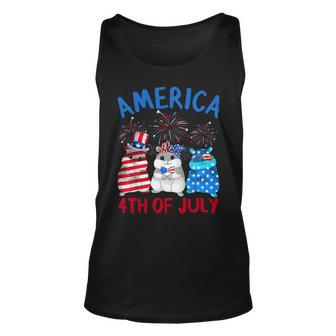 America 4Th Of July Guinea Pig Fireworks Independence Day Unisex Tank Top - Monsterry