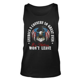 America A Country So Great Even Its Haters Wont Leave Unisex Tank Top | Mazezy