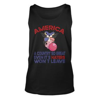 America A Country So Great Even Its Haters Wont Leave Farm Farm Tank Top | Mazezy