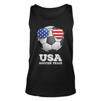 America National Soccer Team Football Sunglasses Us Flag Unisex Tank Top - Monsterry CA