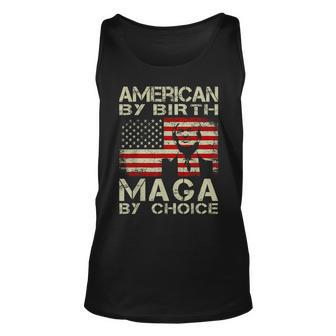 American By Birth Maga By Choice Pro Trump 2024 Us Flag Unisex Tank Top - Monsterry