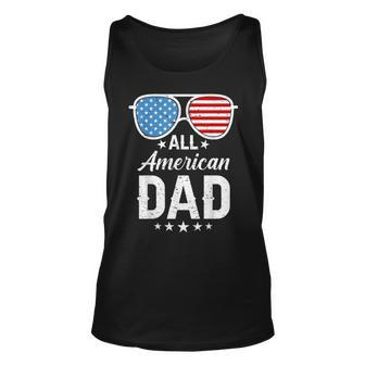 All American Dad 4Th Of July Fathers Day Sunglasses For Dad Tank Top | Mazezy
