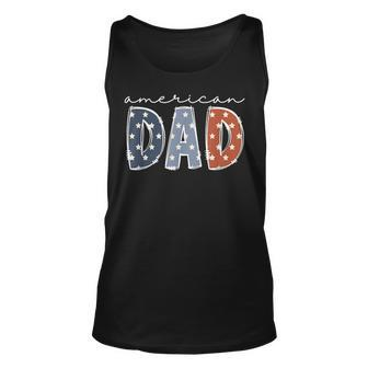 American Dad Retro 4Th Of July Red White Blue Men For Dad Tank Top | Mazezy