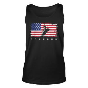 American Flag Bull Riding Apparel Rodeo Rodeo Tank Top | Mazezy