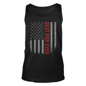 American Flag Dad Gifts For Fathers Day Best Pop Ever Unisex Tank Top | Mazezy