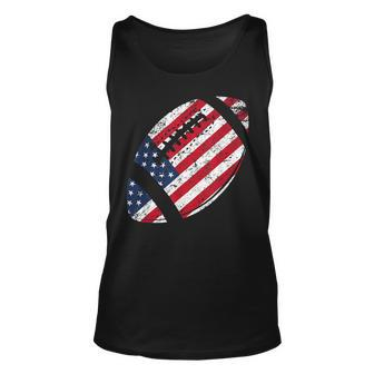 American Football 4Th July American Flag Patriotic Gift Unisex Tank Top | Mazezy