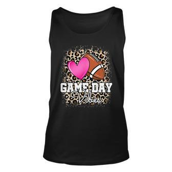 American Football Lover Game Day Leopard Cheetah Football Tank Top - Monsterry