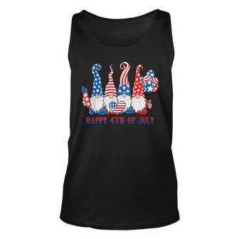 American Patriotic Gnomes Usa Independence Day 4Th Of July Unisex Tank Top - Seseable