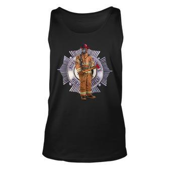 American Pride Firefighter Unisex Tank Top | Mazezy