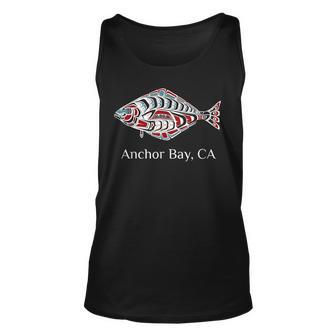Anchor Bay California Pnw Native American Halibut Fisherman Tank Top | Mazezy