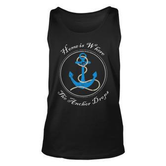 Anchor Drops Nautical Boating Boat Yacht Sailing T Unisex Tank Top | Mazezy