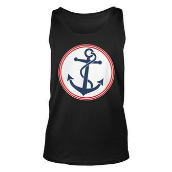 Anchor Red White And Blue Unisex Tank Top | Mazezy