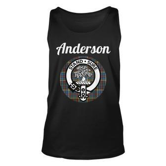 Anderson Clan Scottish Name Coat Of Arms Tartan Anderson Tank Top | Mazezy
