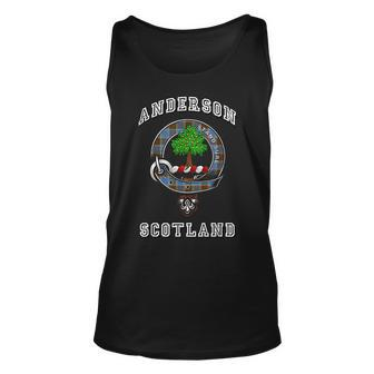 Anderson Tartan Clan Badge Athletic Style Anderson Tank Top | Mazezy