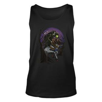 Angel Of Death Grim Reaper Scary Halloween Horror Graphic Scary Halloween Tank Top | Mazezy