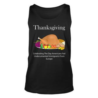 Anti Thanksgiving T For Native American Indian Unisex Tank Top | Mazezy
