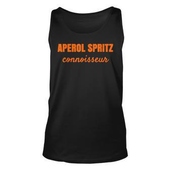 Aperol Spritz Connoisseur Italian Cocktail Lovers T Unisex Tank Top | Mazezy