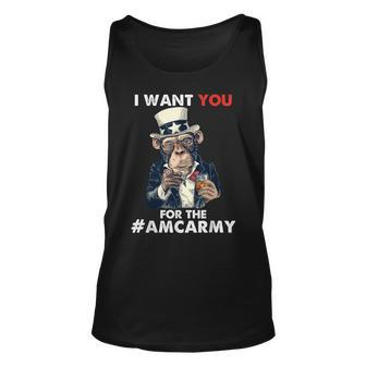 Apes Together We Strong To The Moon For The Ape Amc Army Unisex Tank Top | Mazezy