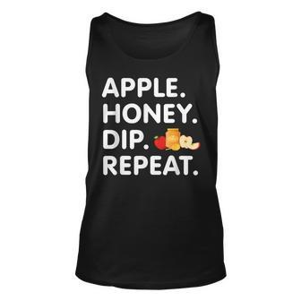 Apple Honey Dip Repeat Rosh Hashanah Jewish New Year Tank Top | Mazezy AU
