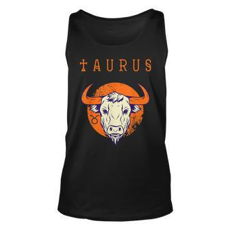 April May Taurus Astrological Sign Bull Zodiac Birthday Unisex Tank Top | Mazezy