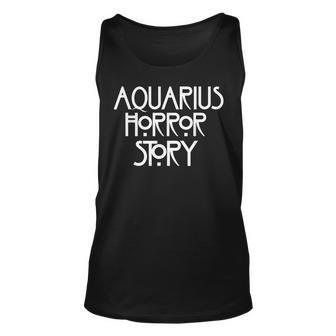 Aquarius Horror Story Saying Horror Tank Top | Mazezy